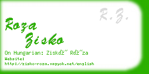 roza zisko business card